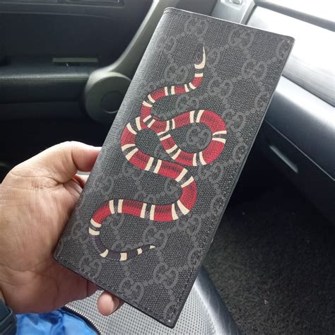 gucci king snake long wallet|Gucci wallet snake cheap.